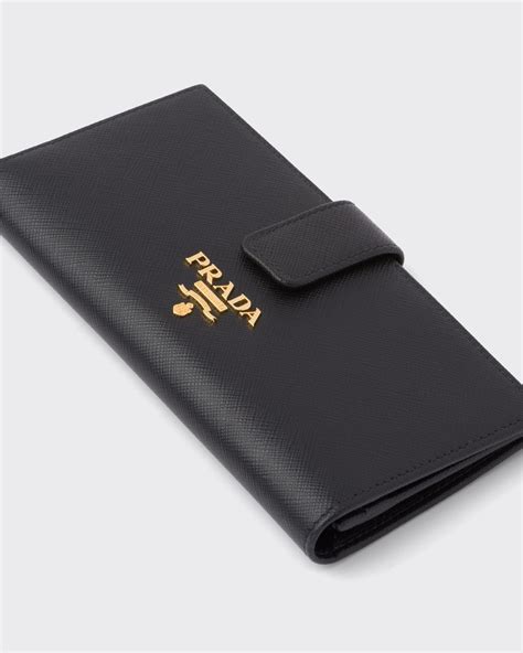 prada 1m0506 tessuto wallet black|Black Large Saffiano Leather Wallet .